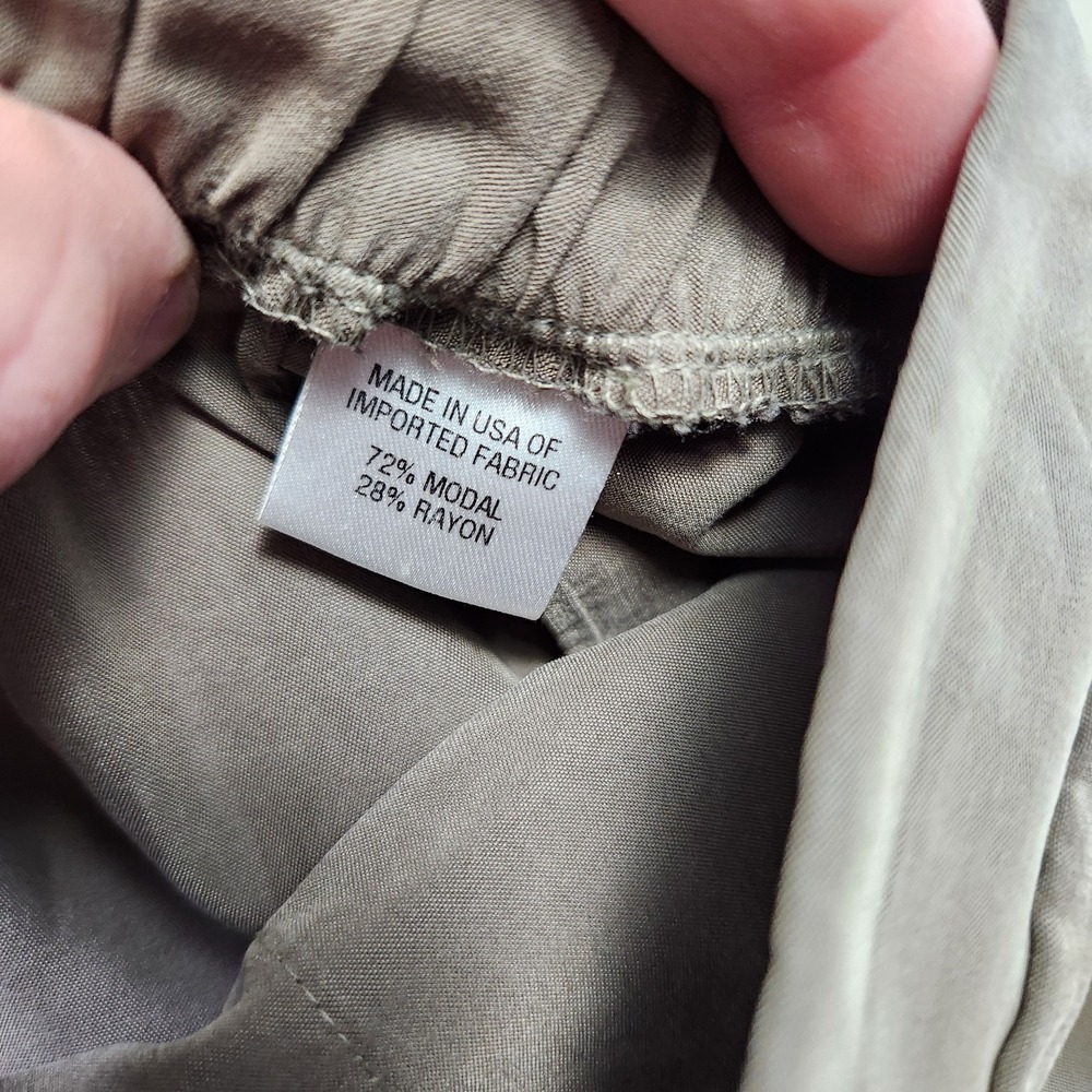 Anthropologie DREW Taupe Tulip Wide Leg Pants - Picture 9 of 11